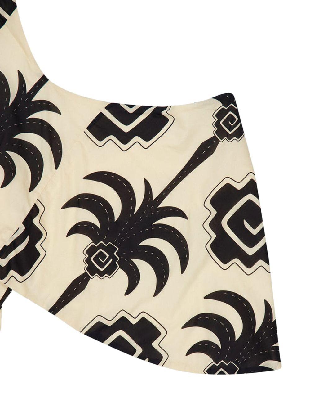 Imagery palm tree-print top Product Image