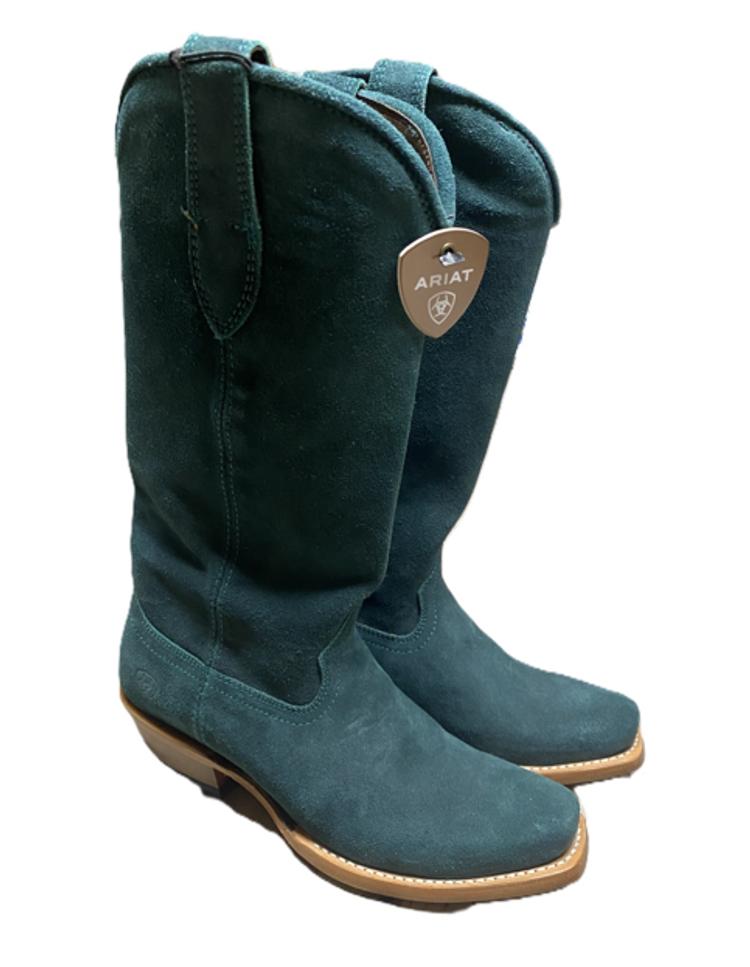 SALE Ariat® Ladies' Deep Teal Roughout Memphis Boots Product Image