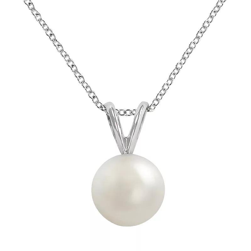 PearLustre by Imperial 18k White Gold AAA Akoya Cultured Pearl Pendant, Women's,  Product Image