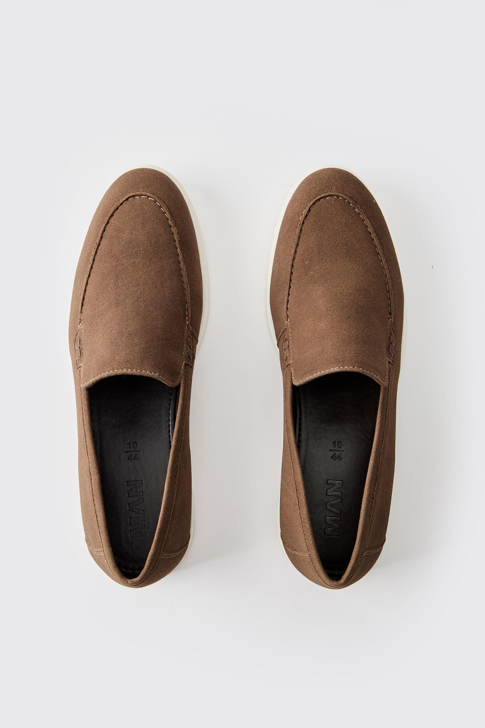 Faux Suede Loafer | boohooMAN USA Product Image