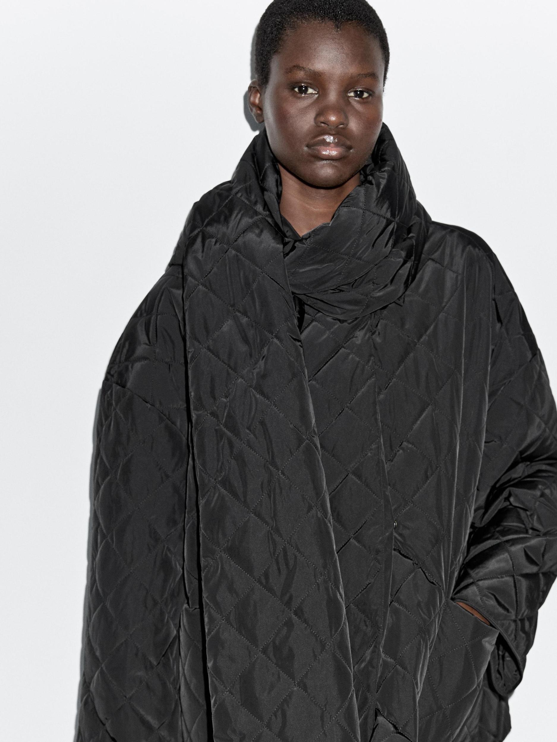 Lightweight jacket with scarf detail Product Image