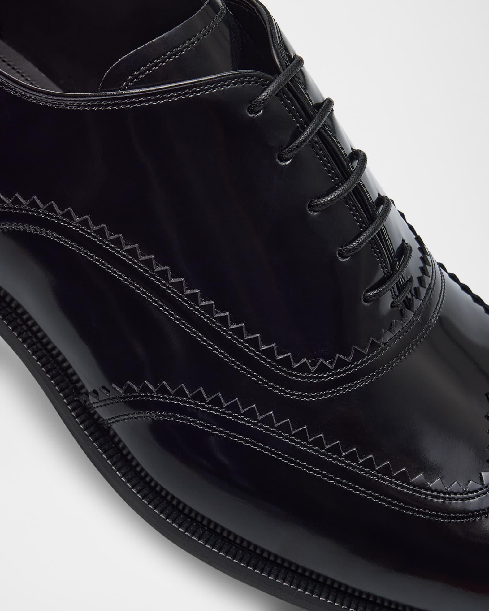 Men's Steel Wingtip Brogue Leather Derby Shoes Product Image