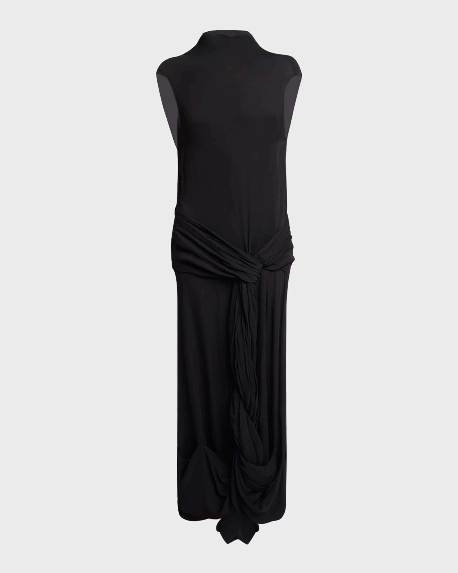 Twisted Drape Sleeveless Backless Maxi Dress Product Image