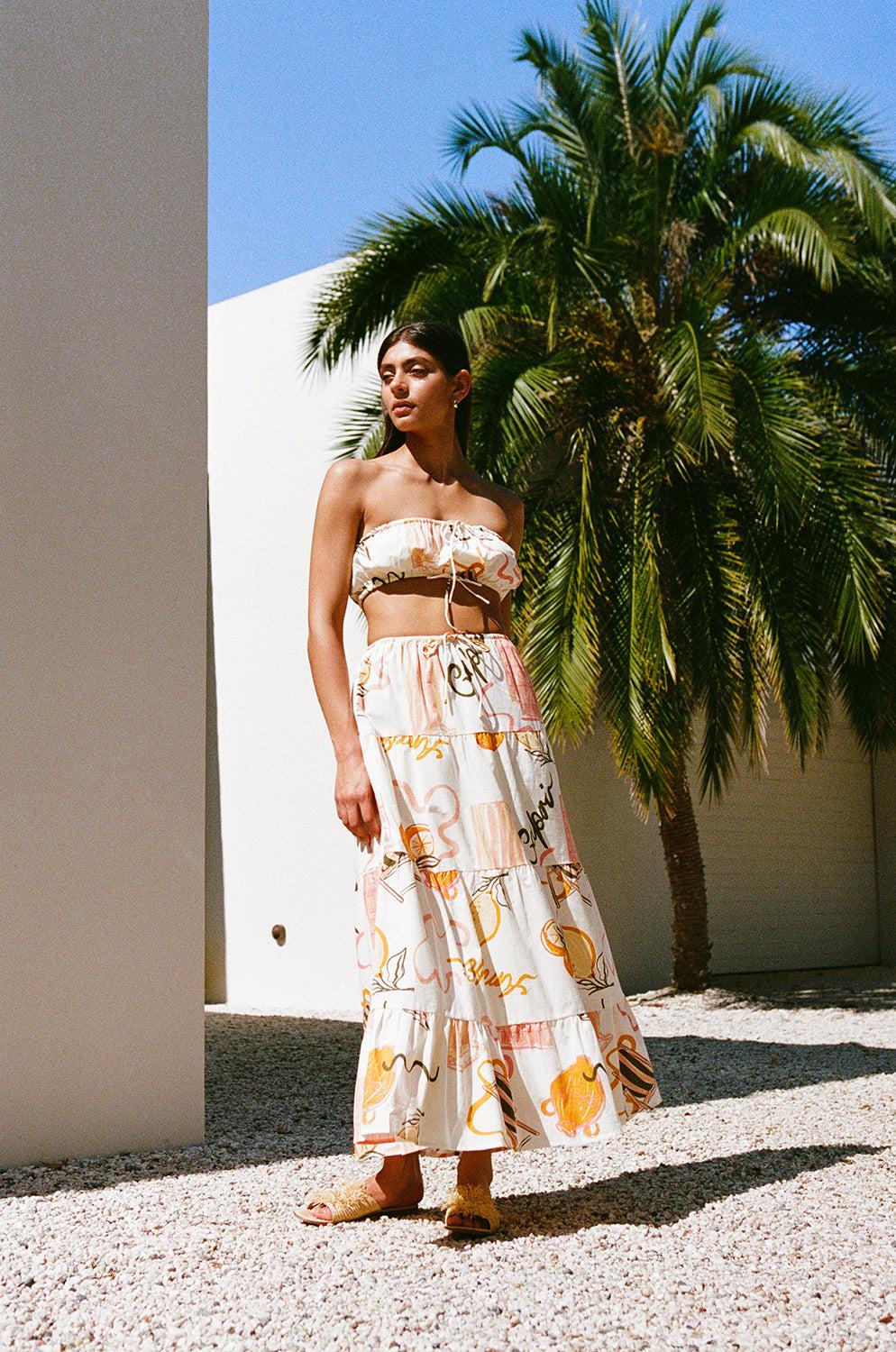 Aviva Top - Amalfi Aperol Product Image