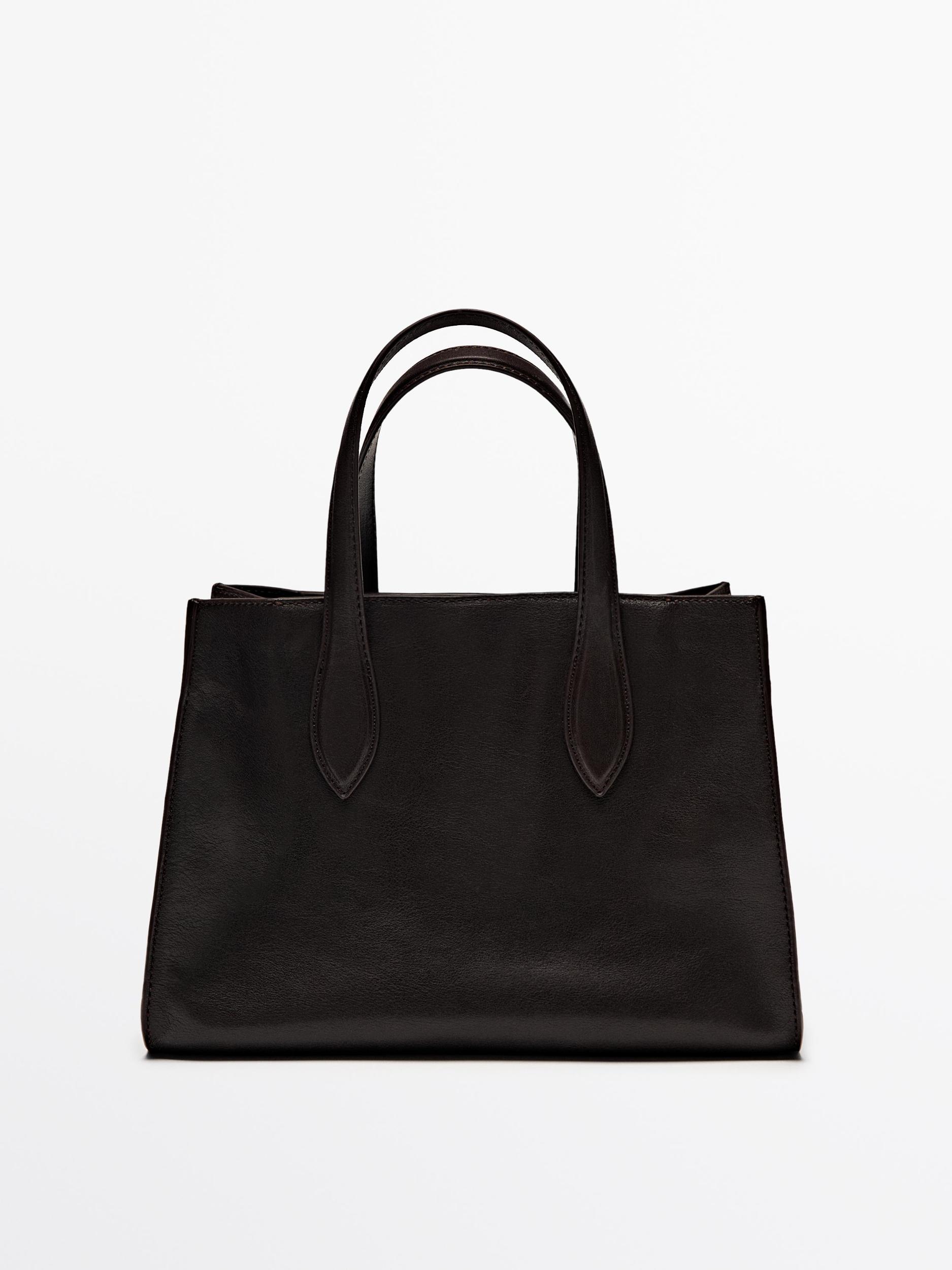 Nappa leather tote bag Product Image