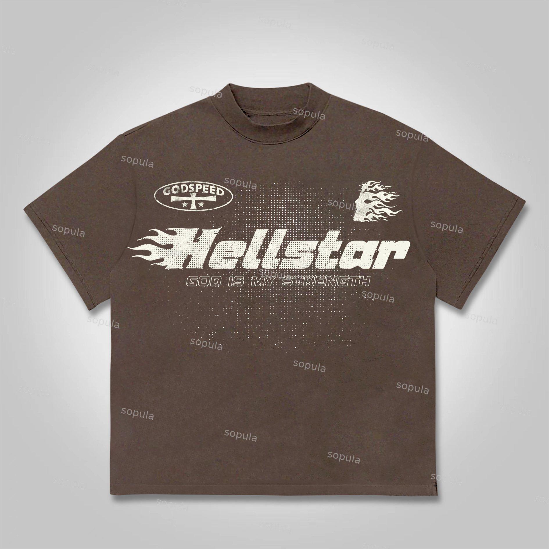 Jesus Flame Silhouette Network Vintage Graphic Cotton T-Shirt Product Image