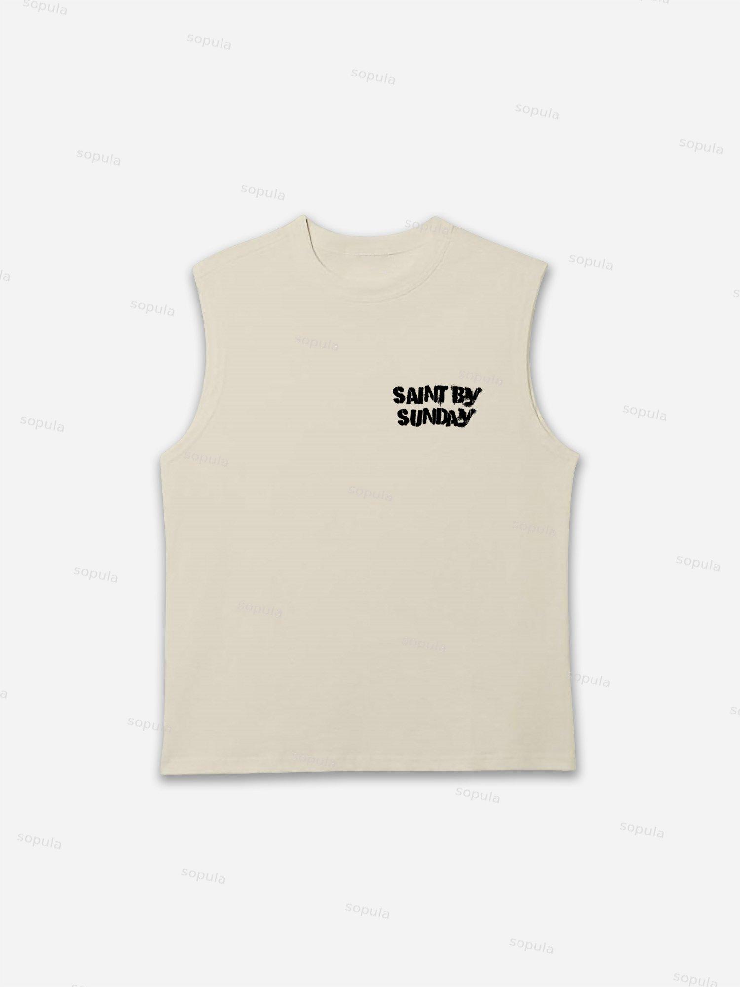 Sunday Is A Saint, Friday Is A Sinner Street Vintage Graphic Tank Top Product Image