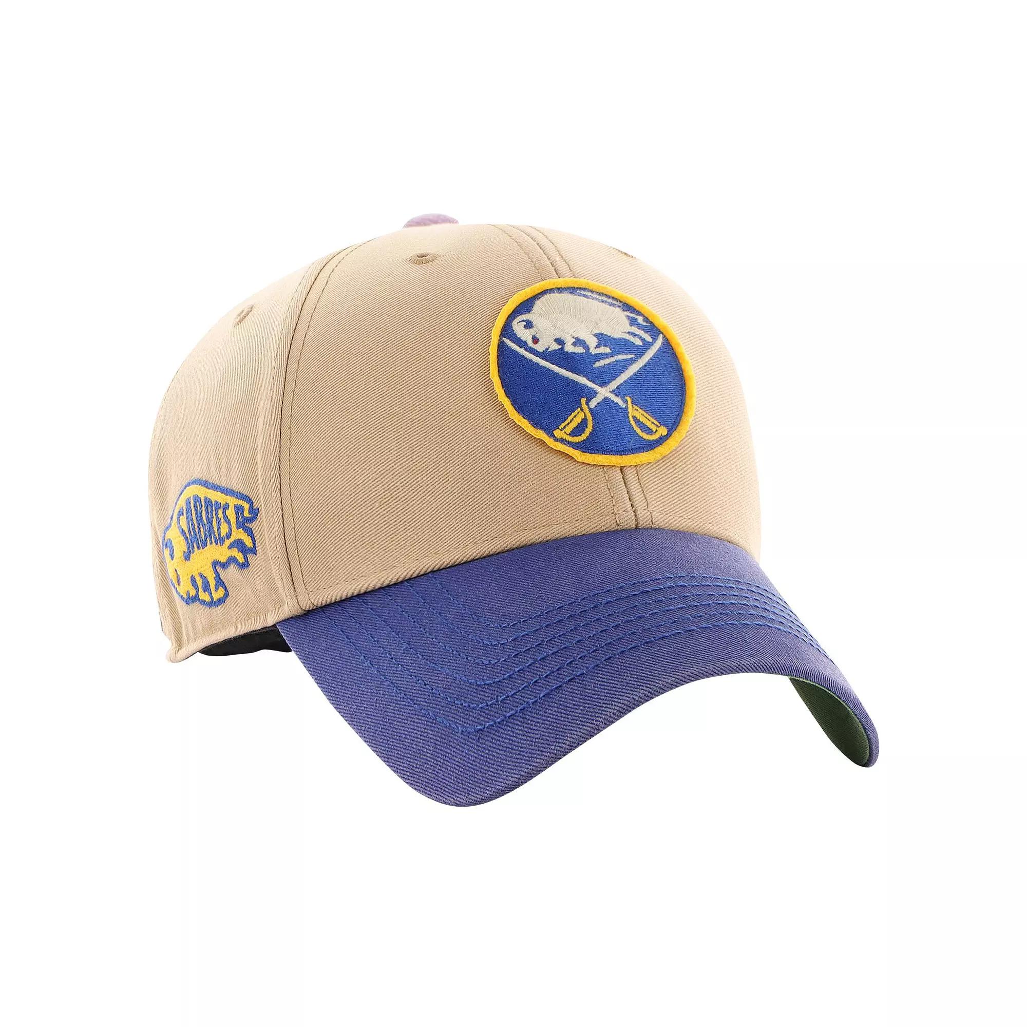 Men's '47 Khaki/Royal Buffalo Sabres Dusted Sedgwick MVP Adjustable Hat, Beig K Product Image