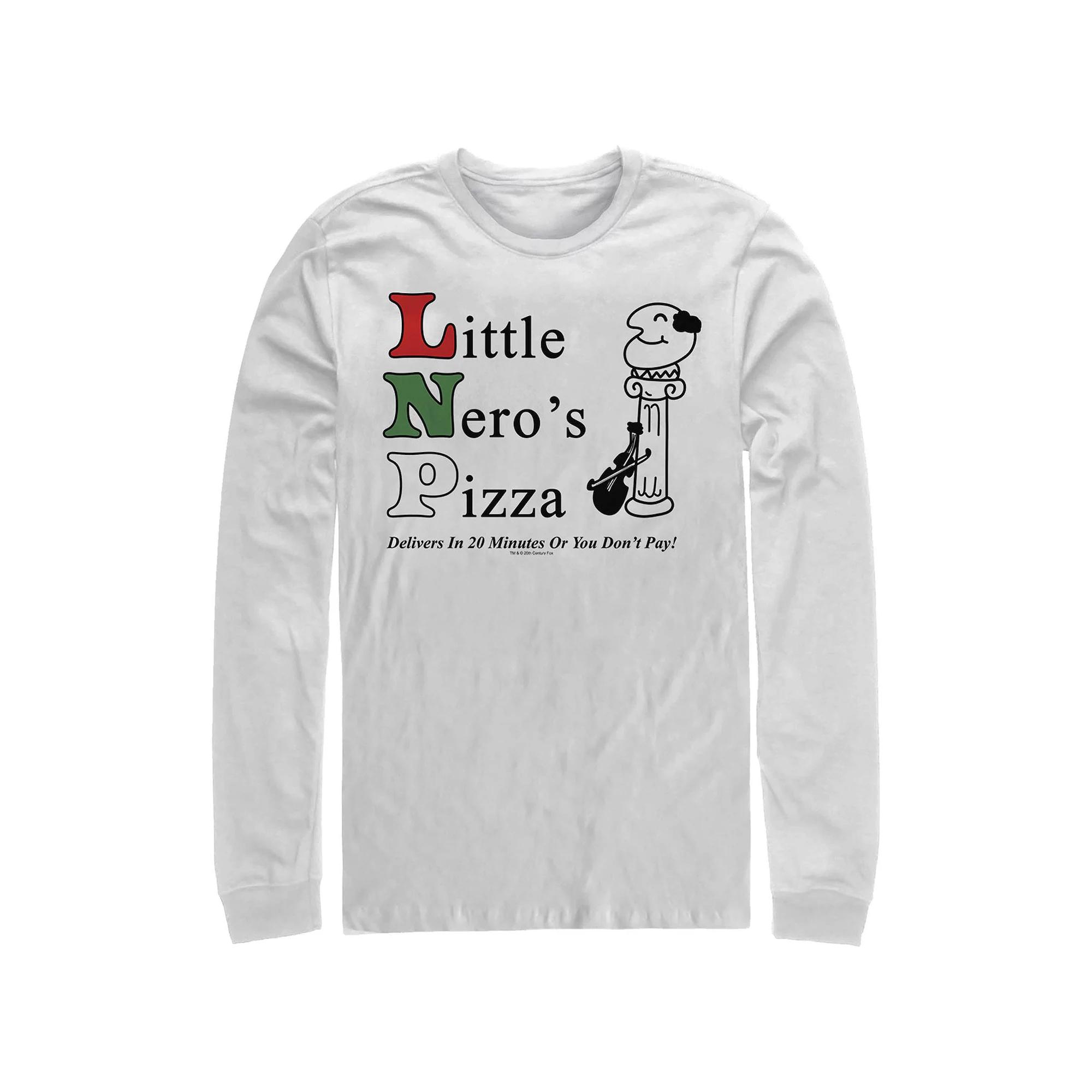 Big & Tall Home Alone Little Nero's Pizza Long Sleeve Graphic Tee, Men's,  Product Image