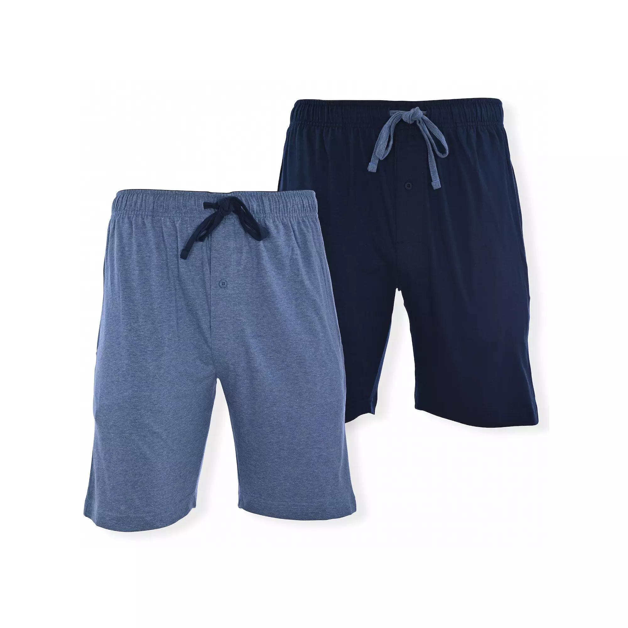 Big & Tall Hanes® 2-pack Knit Pajama Shorts, Men's,  Product Image