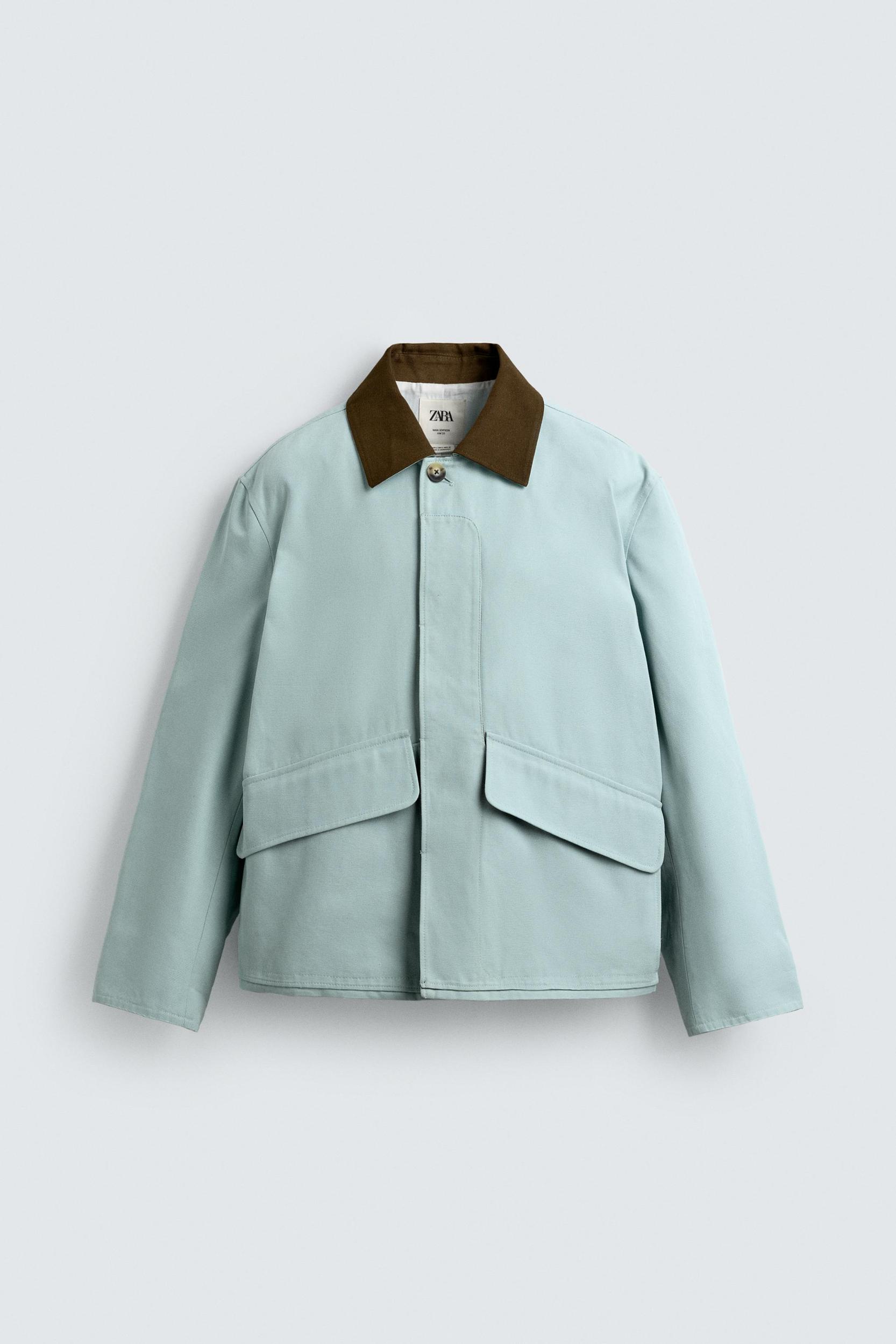 CONTRAST COLLAR JACKET Product Image