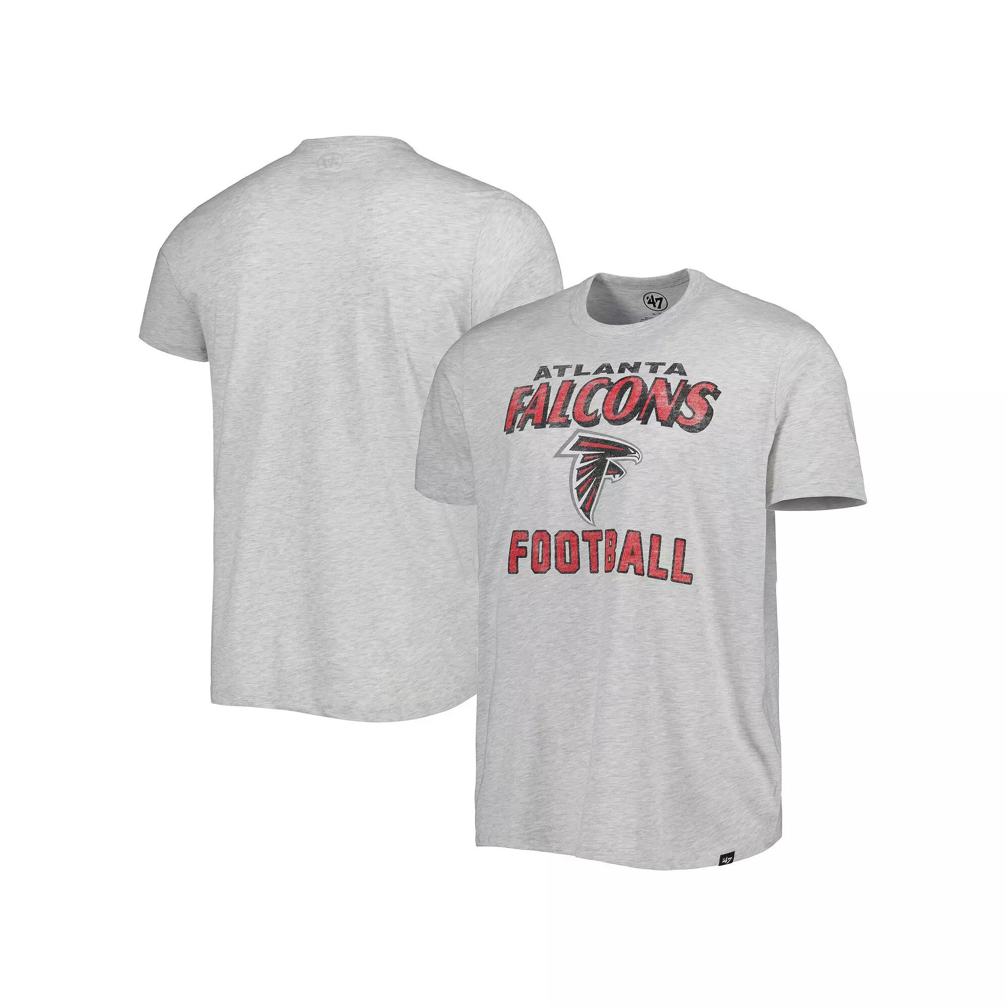 Men's '47 Heathered Gray Atlanta Falcons Dozer Franklin Lightweight T-Shirt, Size: Medium, Grey Product Image