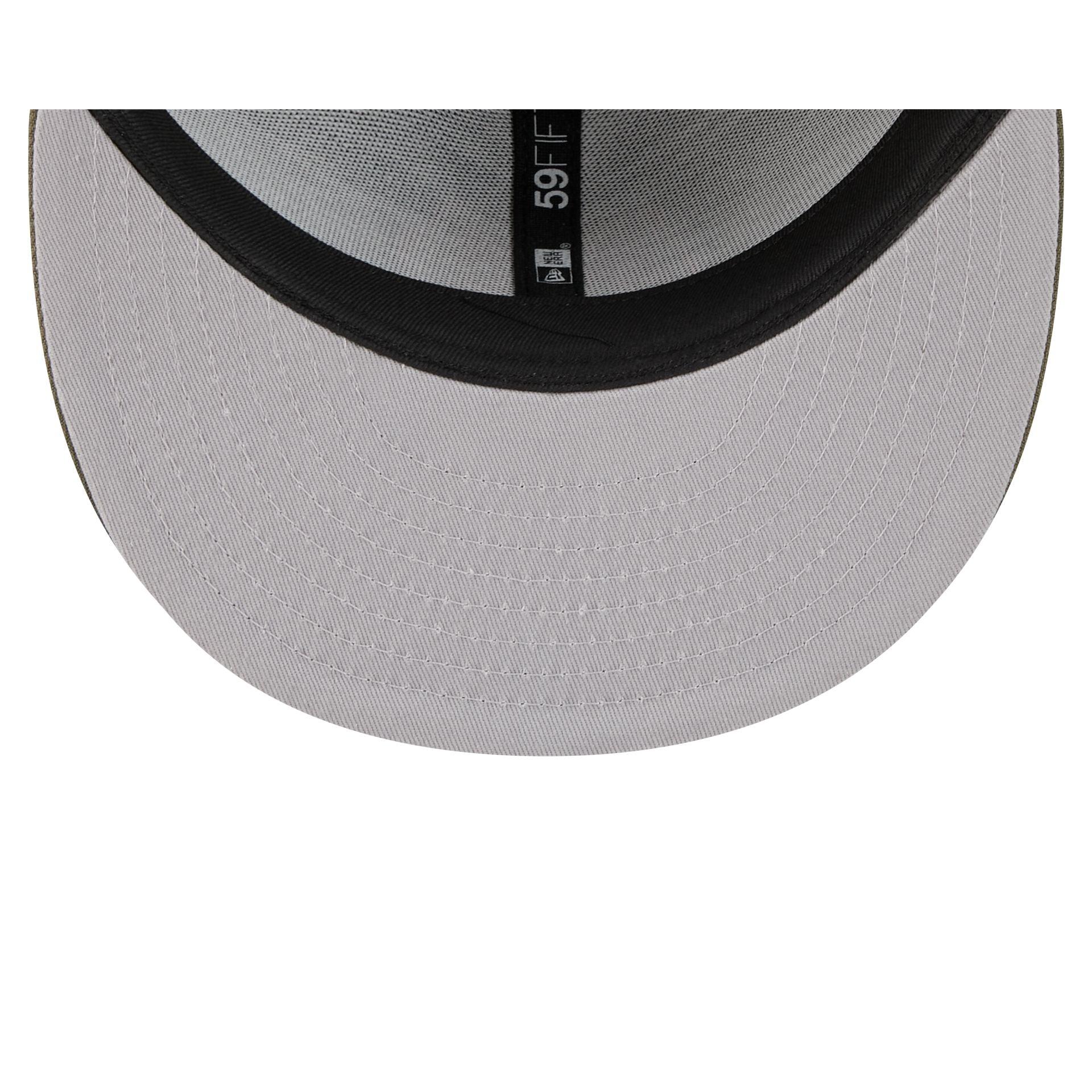 Cleveland Guardians Metallic Gold Logo 59FIFTY Fitted Hat Male Product Image