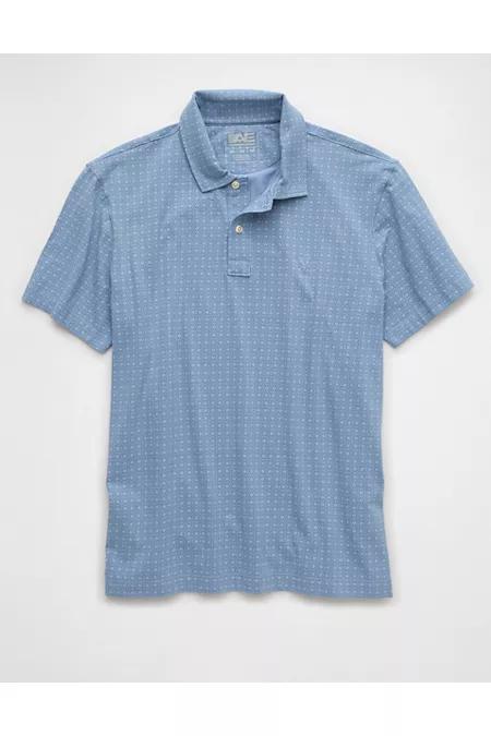 AE 24/7 Club Logo Printed Polo Shirt Men's Product Image