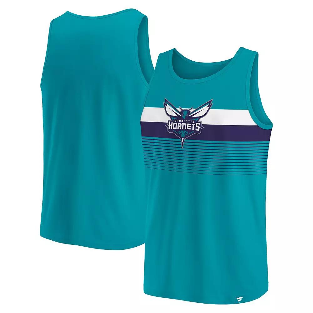 Men's Fanatics Branded Teal Charlotte Hornets Wild Game Tank Top, Size: Large, Chr Blue Product Image