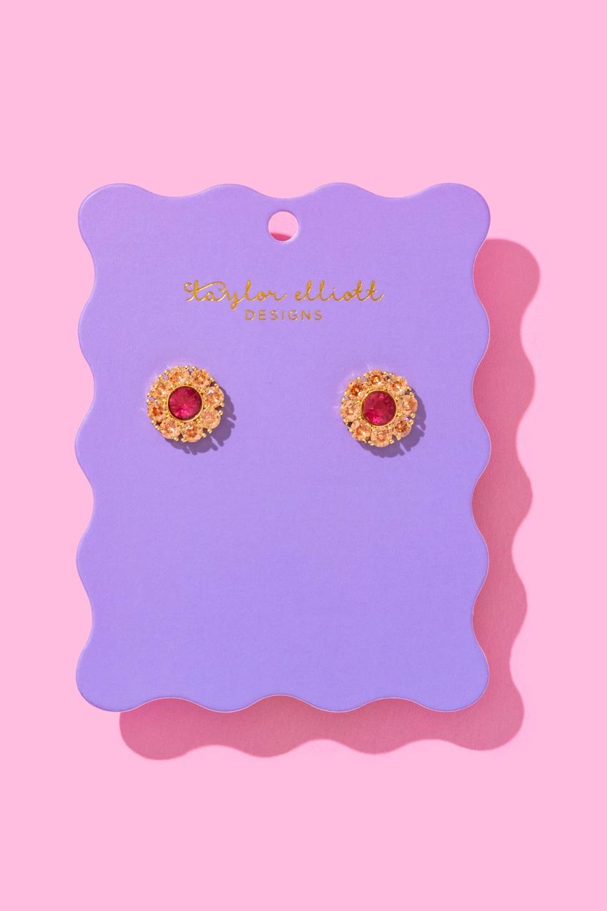 Caroline Flowers Stud Earrings Product Image