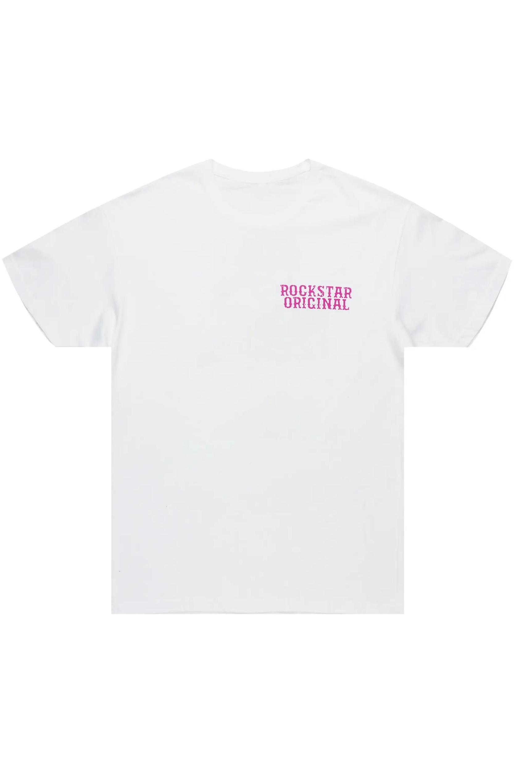 Posse White/Pink Graphic T-Shirt Male Product Image