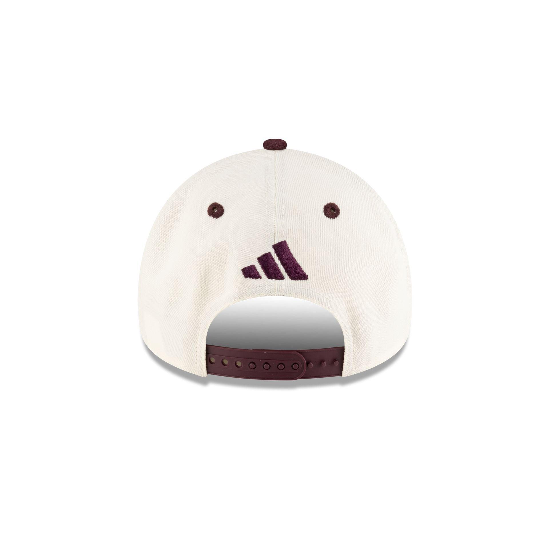New Era x adidas Texas A&M Aggies Chrome White 9FORTY A-Frame Snapback Hat Male Product Image
