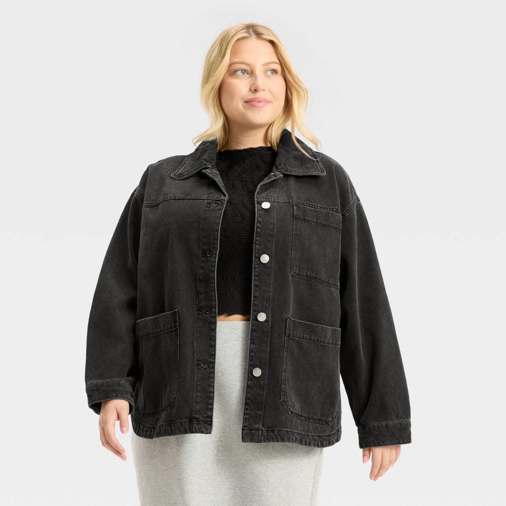 Women's Denim Shacket - Future Collective Black Wash Product Image