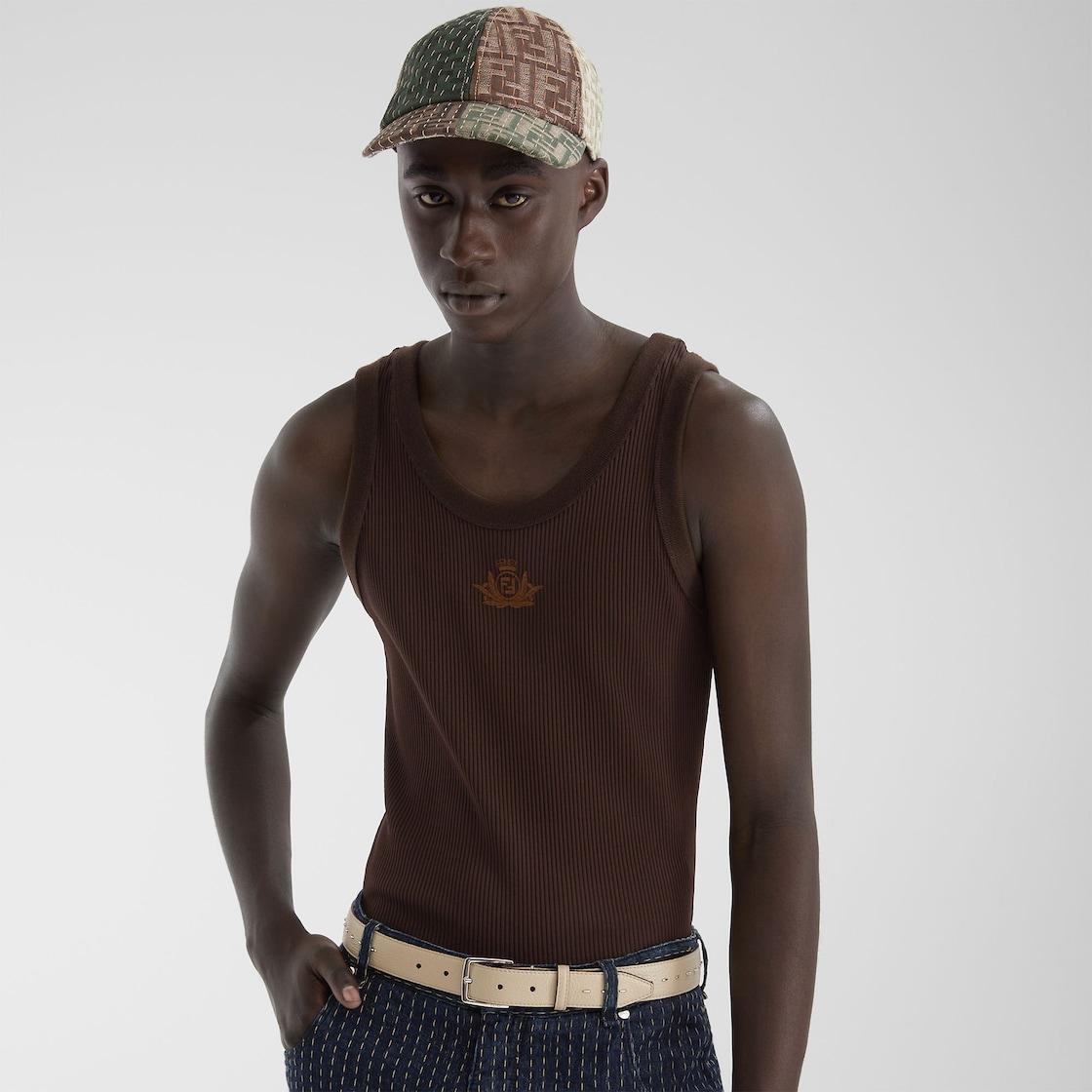 HatMulticolor FF cotton and linen baseball cap Product Image