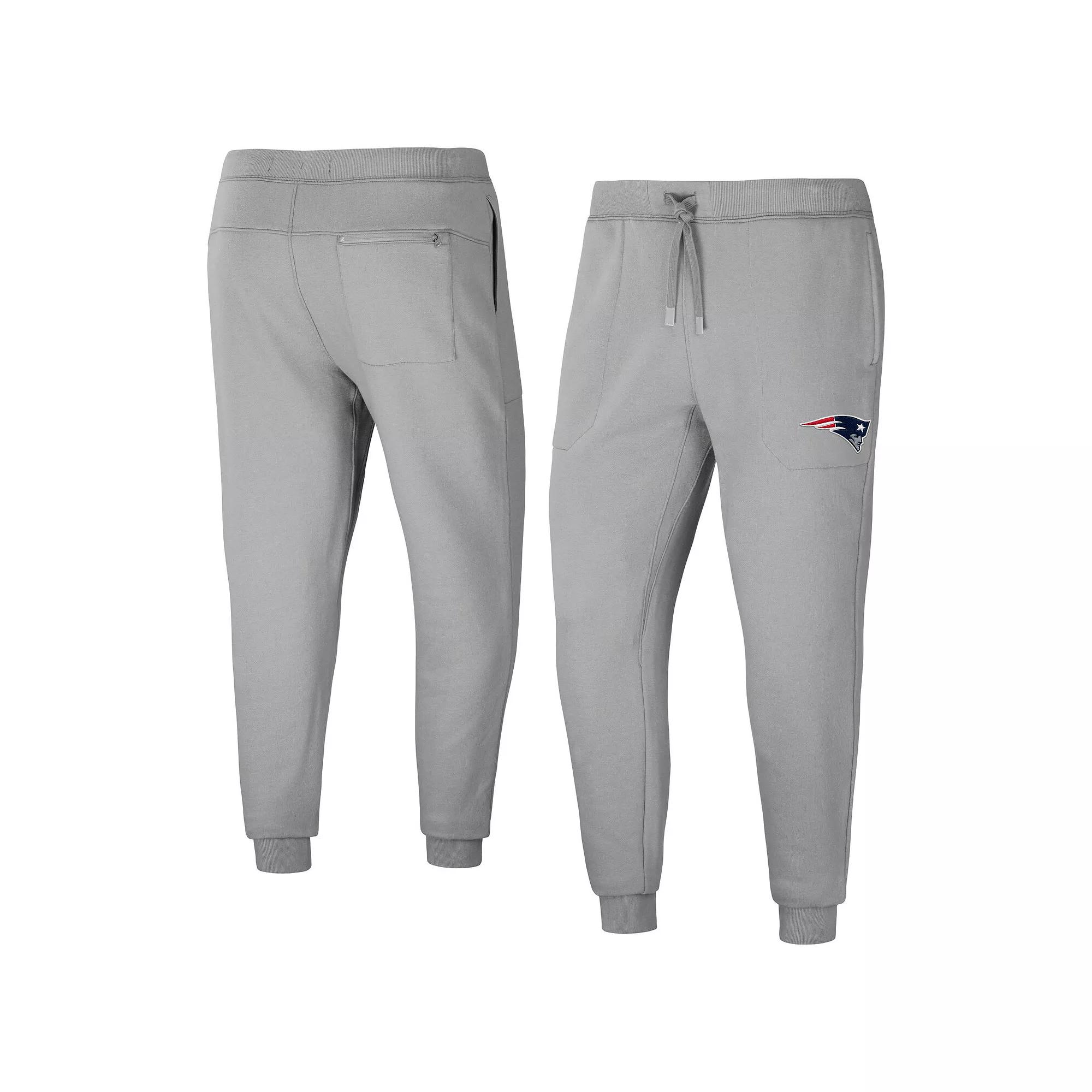 Men's NFL x Darius Rucker Collection by Fanatics Gray New England Patriots Fleece Jogger Pants,  Product Image