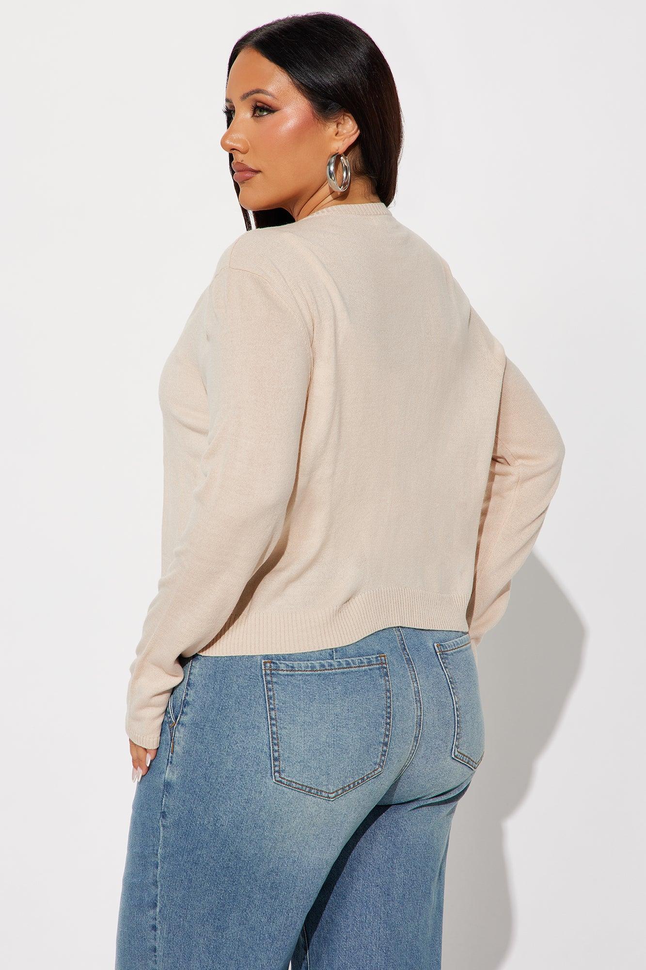 All Time Favorite Cardigan - Beige Female Product Image