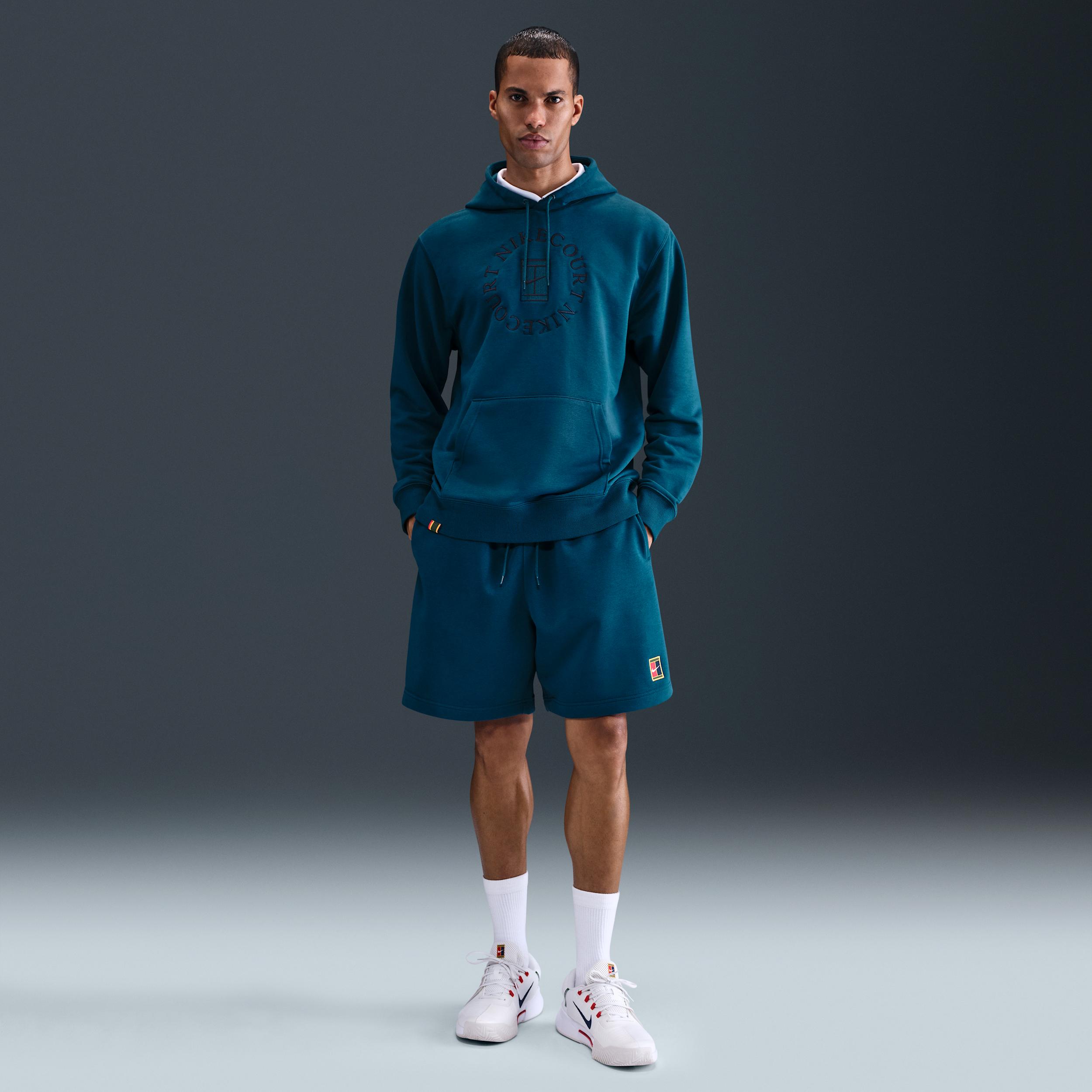 Nike Mens Court Heritage Dri-FIT French Terry Tennis Pullover Hoodie | HM6759-415 Product Image