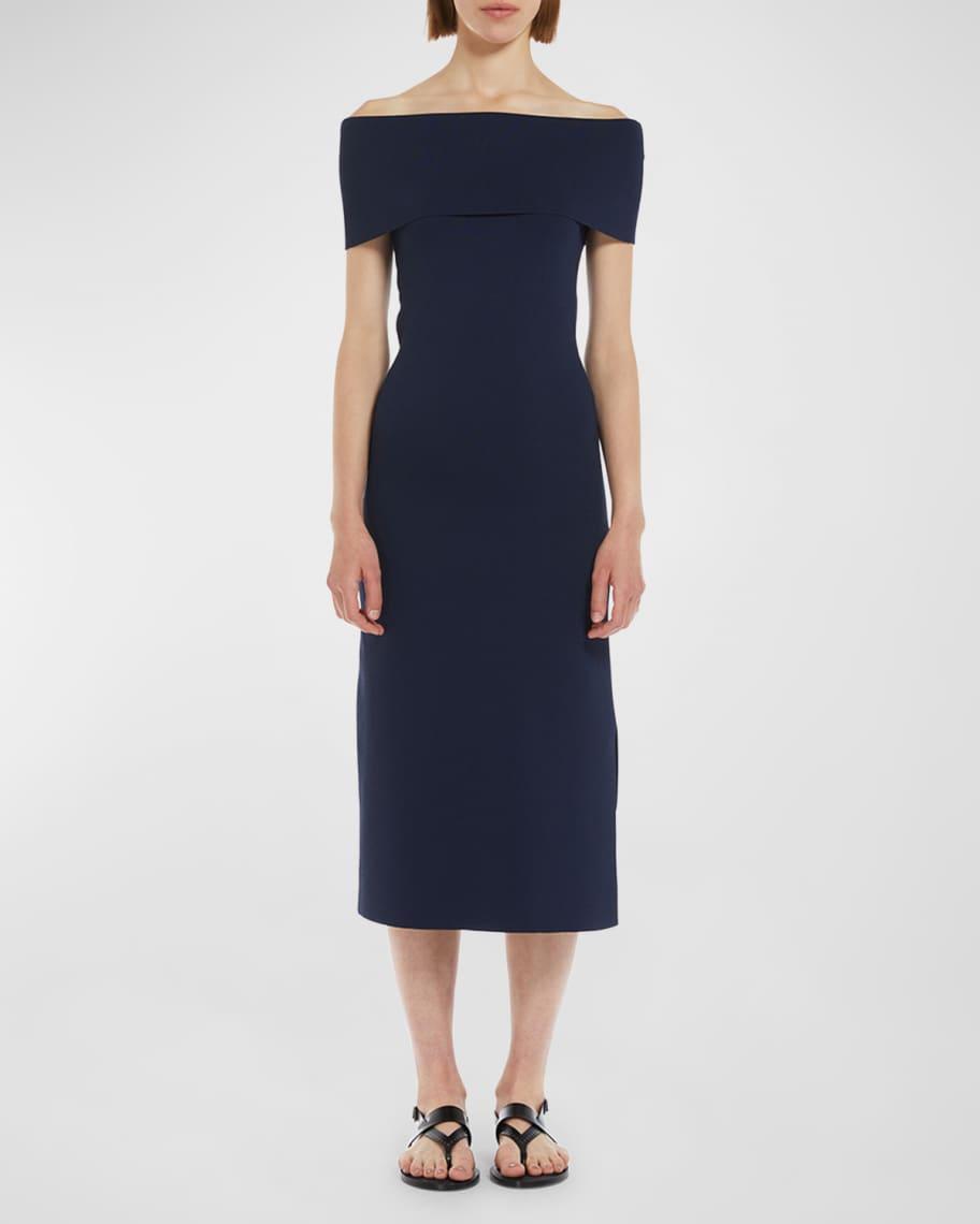 Aulla Off-Shoulder Knit Midi Dress Product Image
