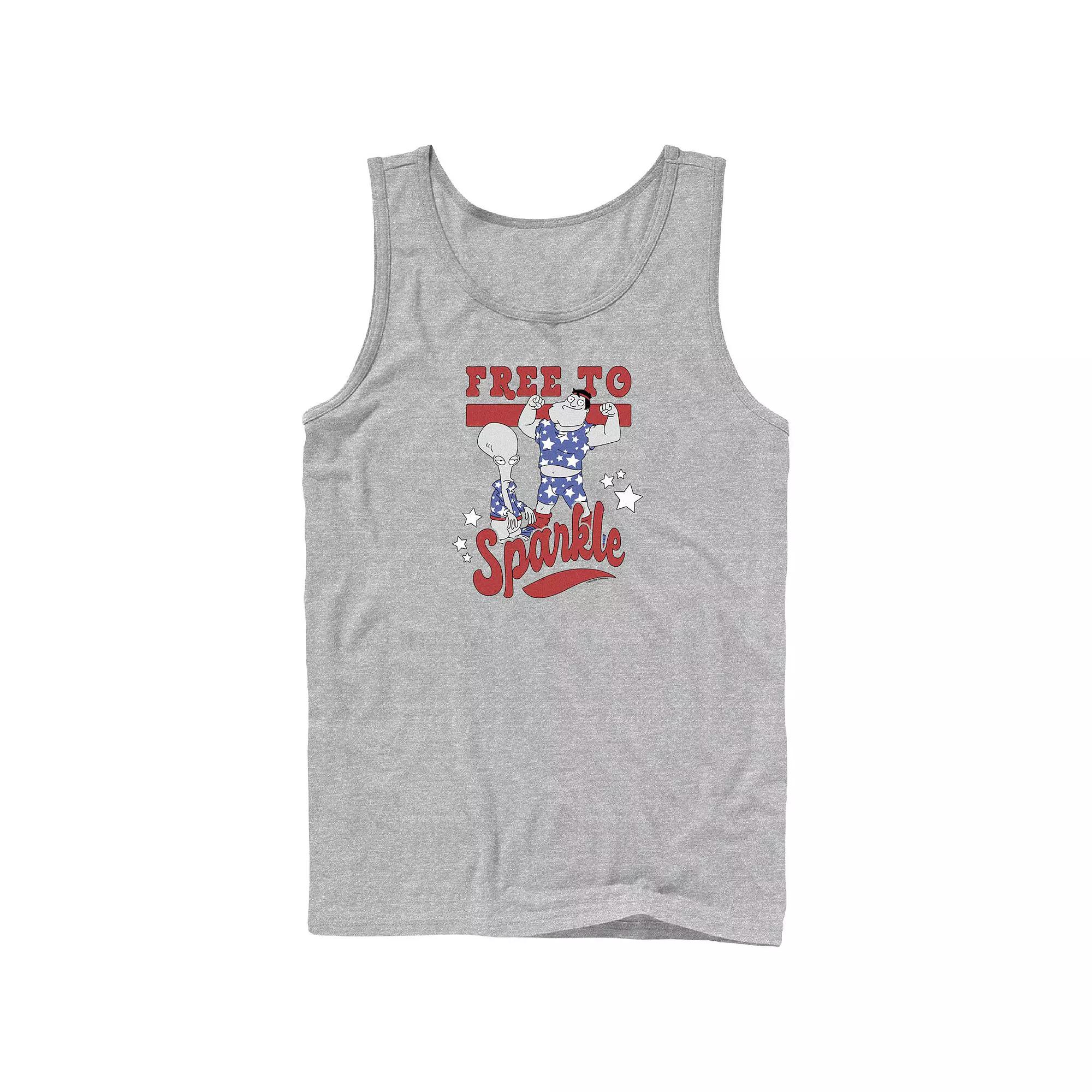 Men's American Dad Free To Sparkle Graphic Tank,  Product Image
