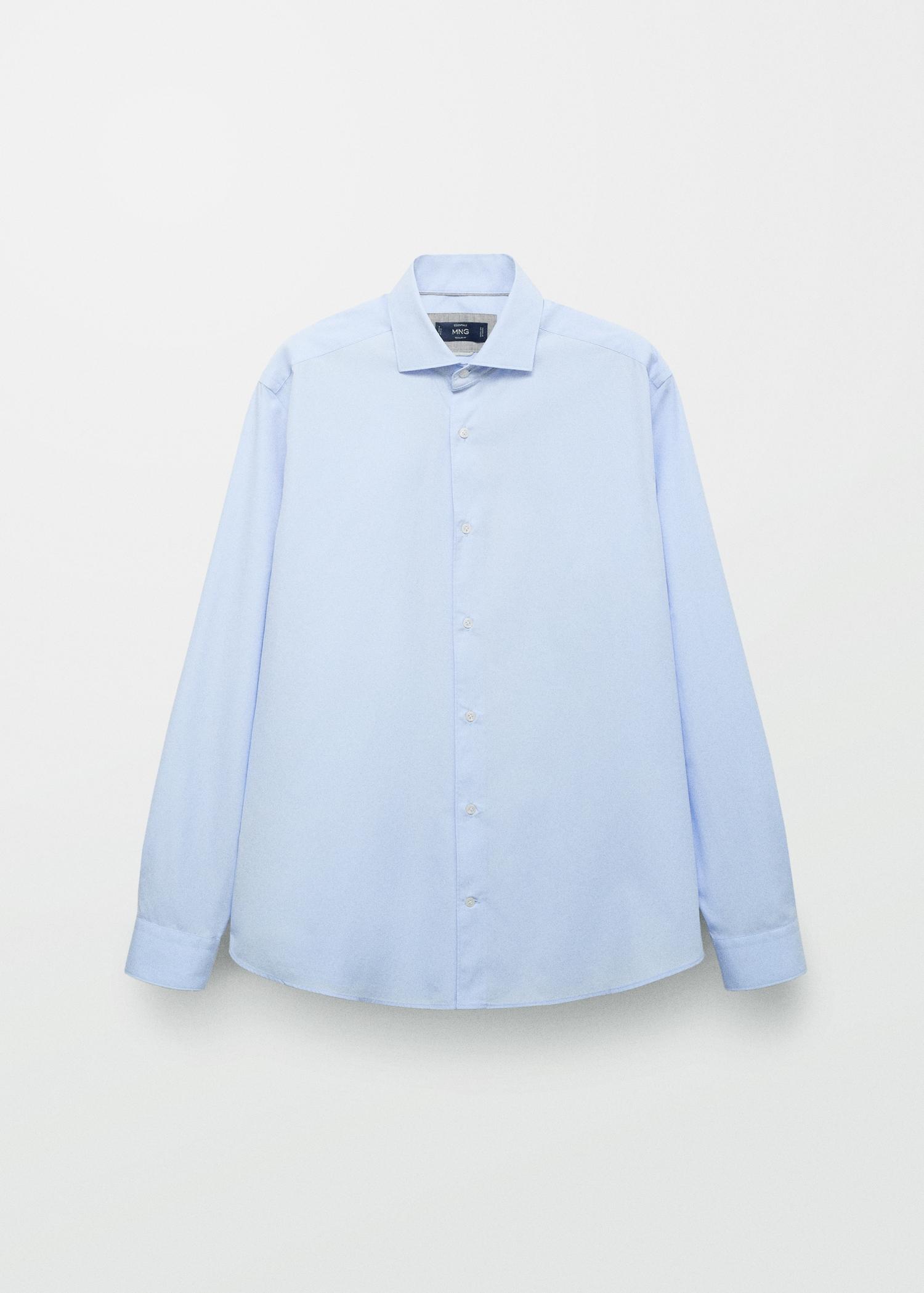 100% cotton regular-fit shirt - Men | MANGO USA Product Image