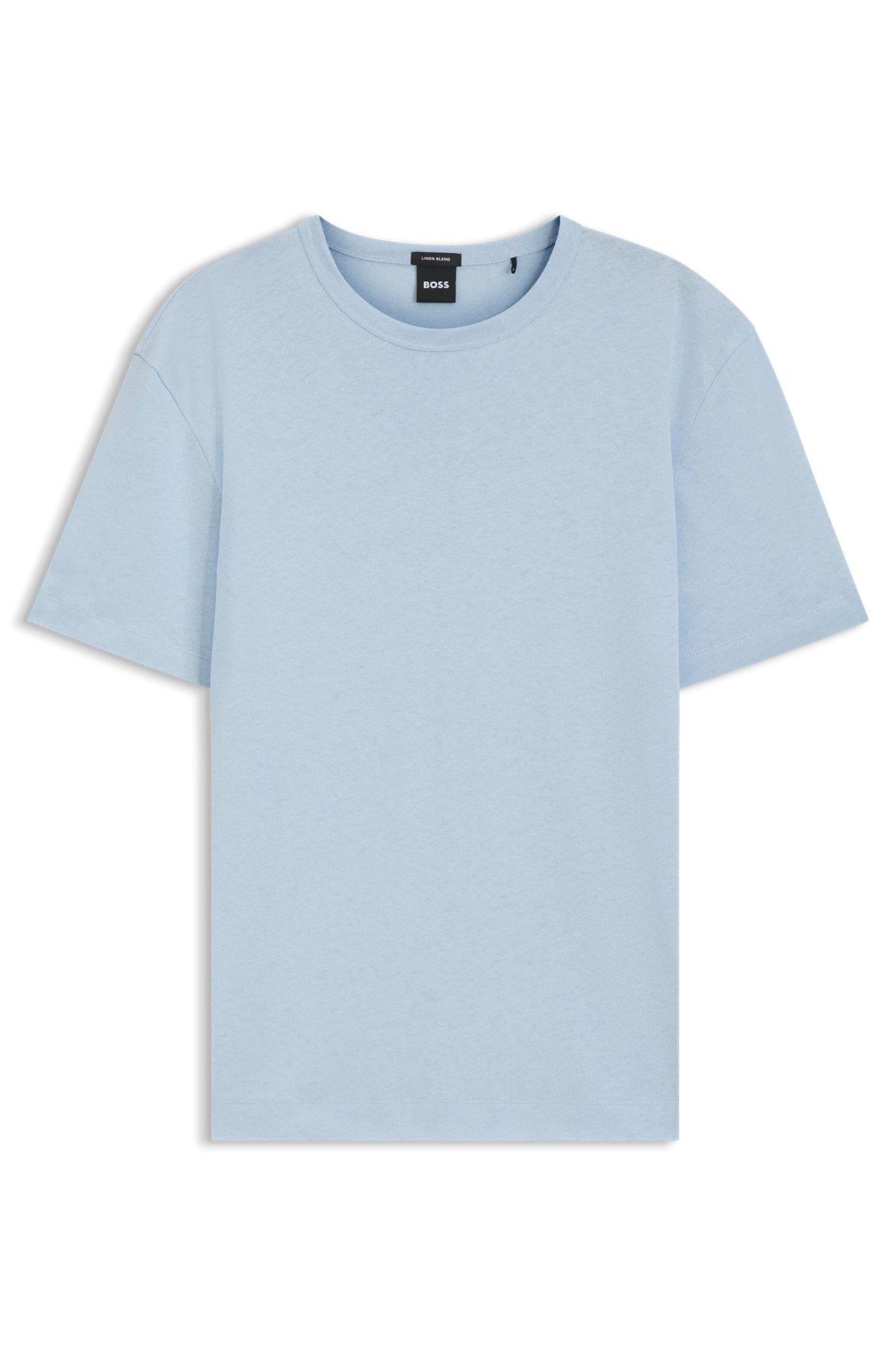 Cotton-linen T-shirt in a regular fit Product Image