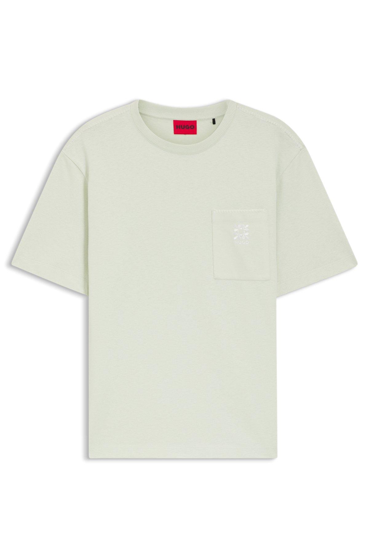 Cotton-jersey T-shirt with embroidered logo Product Image