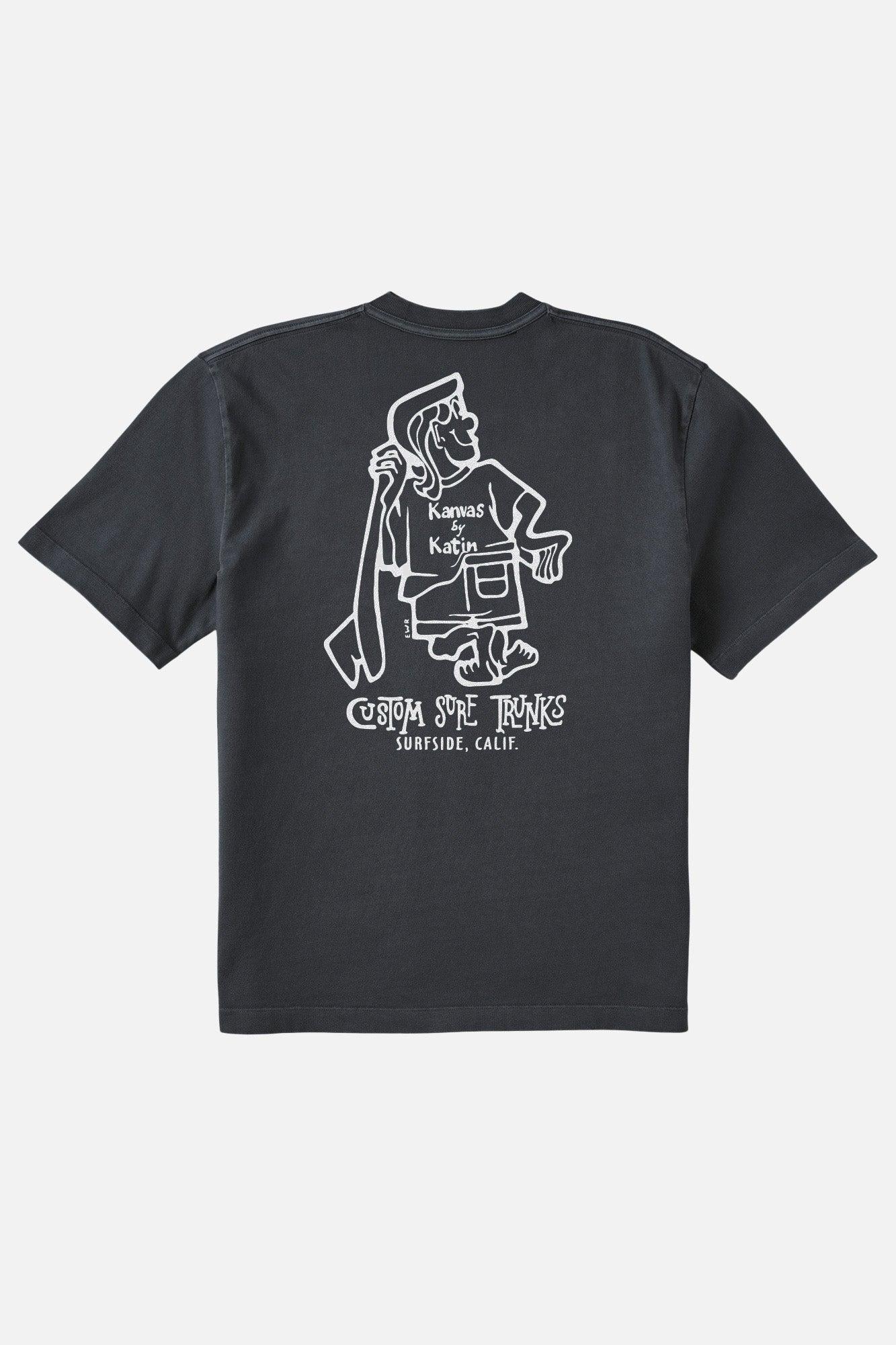 K-MAN BOX FIT TEE - BLACK WASH PIGMENT DYE / M Product Image