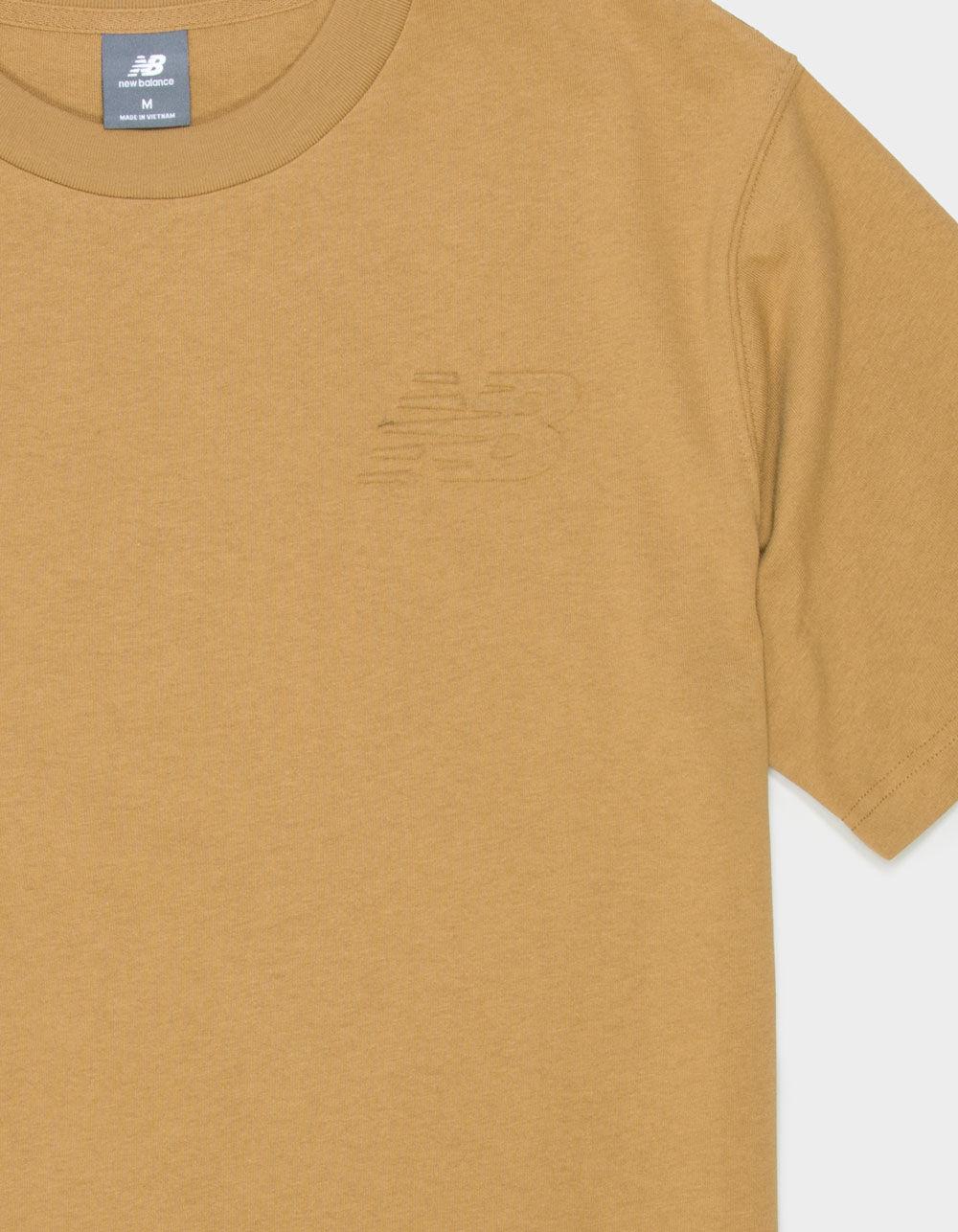 NEW BALANCE Embossed Logo Mens Tee - BROWN Product Image