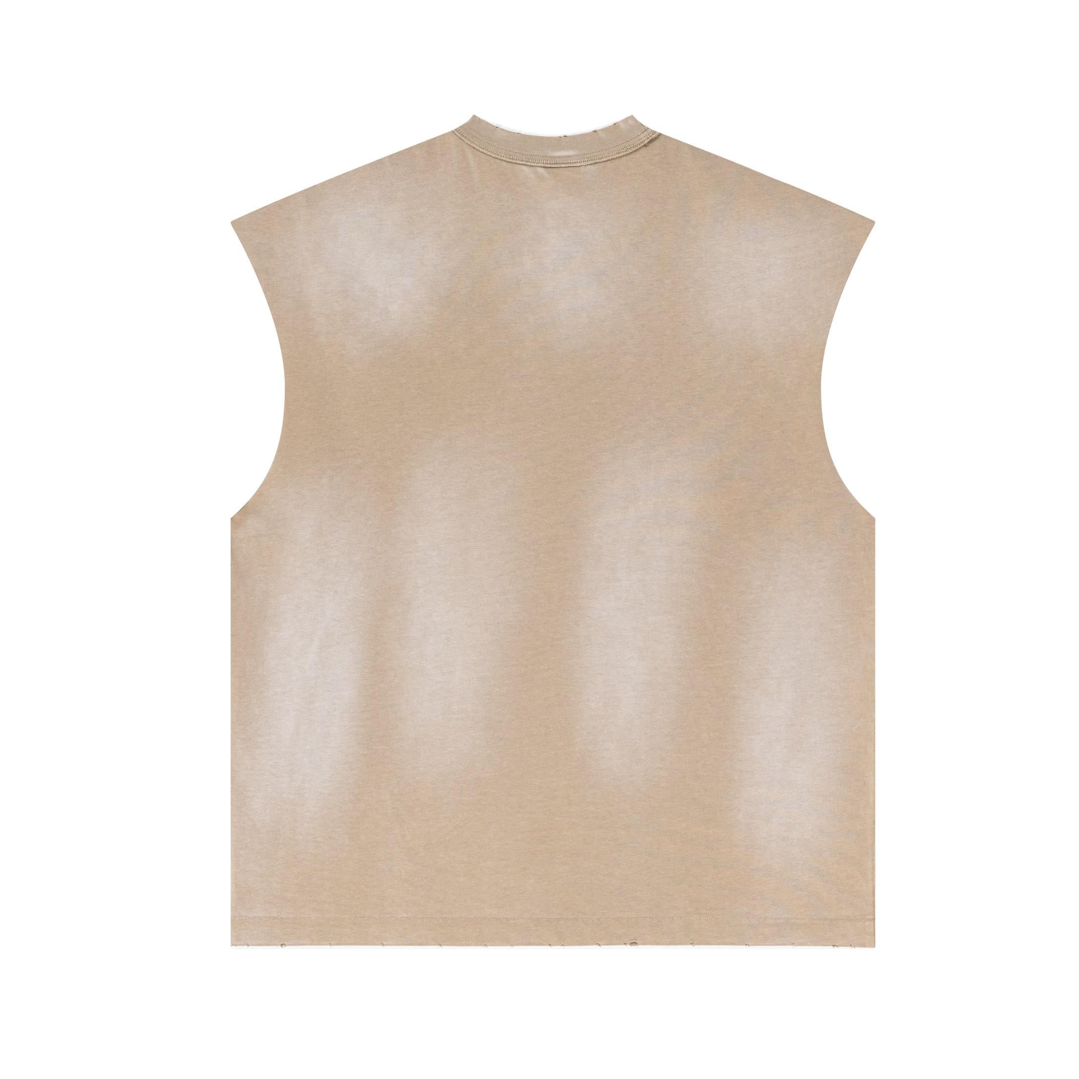 Vintage Distressed Tank Tops Sleeveless Shirts Product Image