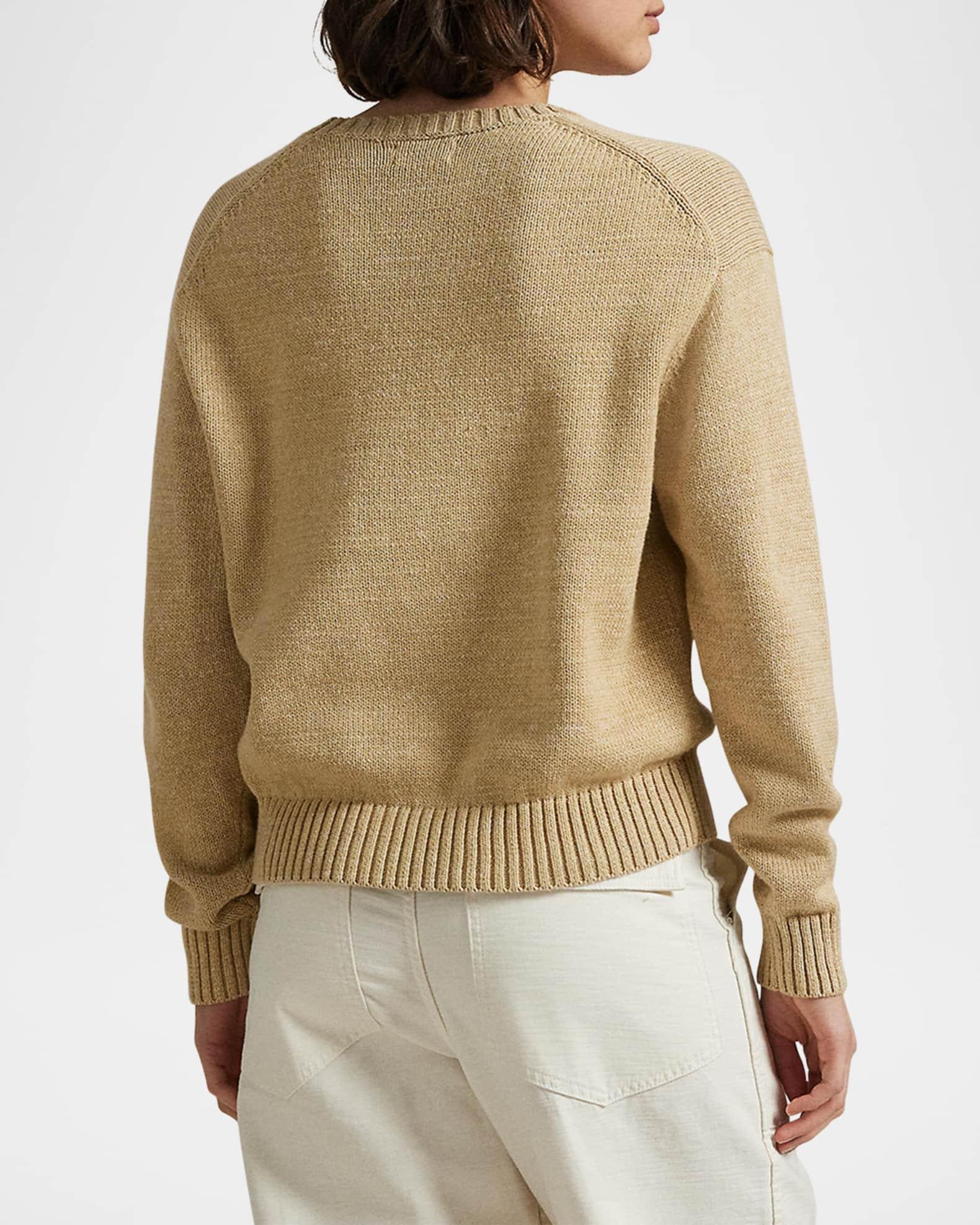 Polo Bear Cotton Crewneck Sweater Product Image