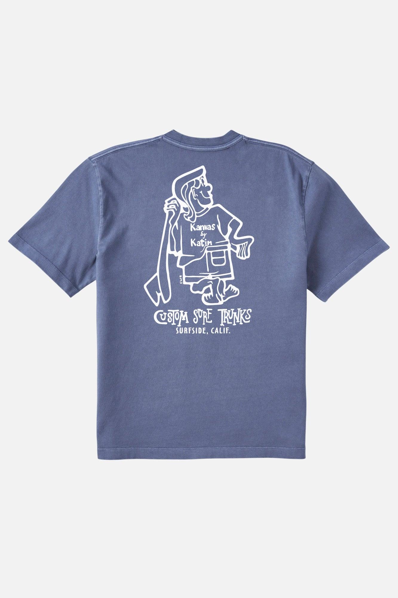 K-MAN BOX FIT TEE - BLACK WASH PIGMENT DYE / M Product Image