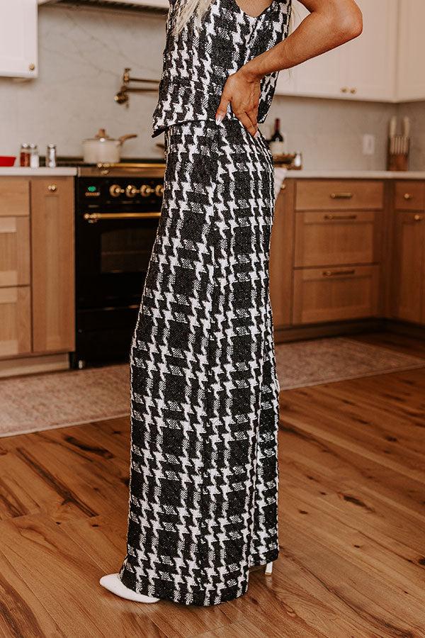 City Socialite High Waist Tweed Pants Product Image