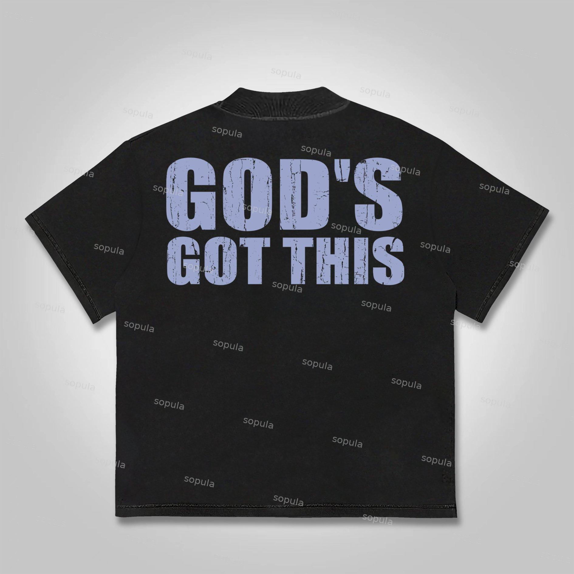 Sopula God's Got This Vintage Jesus Graphic Cotton T-shirt Product Image