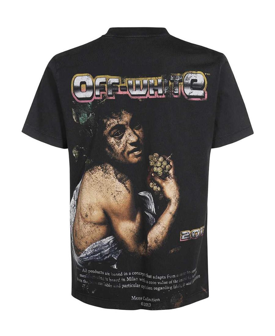 OFF-WHITE Off White™ Black Crew Neck T Shirt With Print Product Image