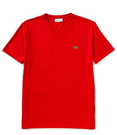 Lacoste V-Neck Pima Cotton Tee Product Image