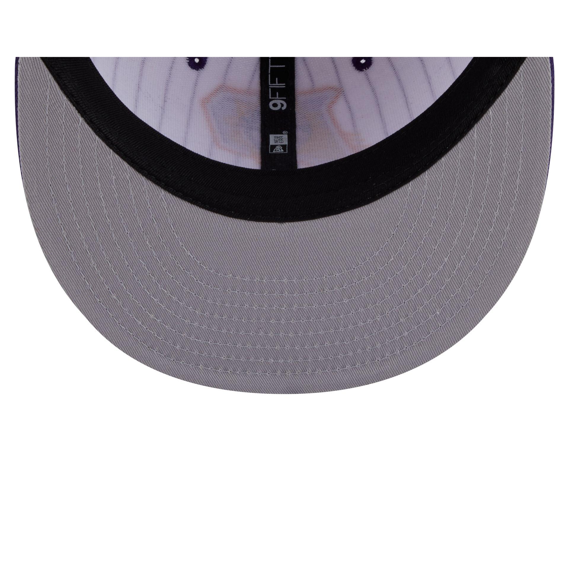 Phoenix Suns Deceptor Pinstripe 9FIFTY Snapback Hat Male Product Image