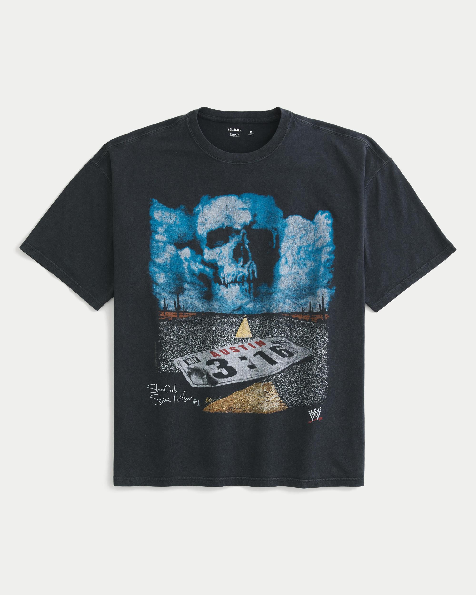 Baggy Stone Cold Steve Austin Graphic Tee Product Image