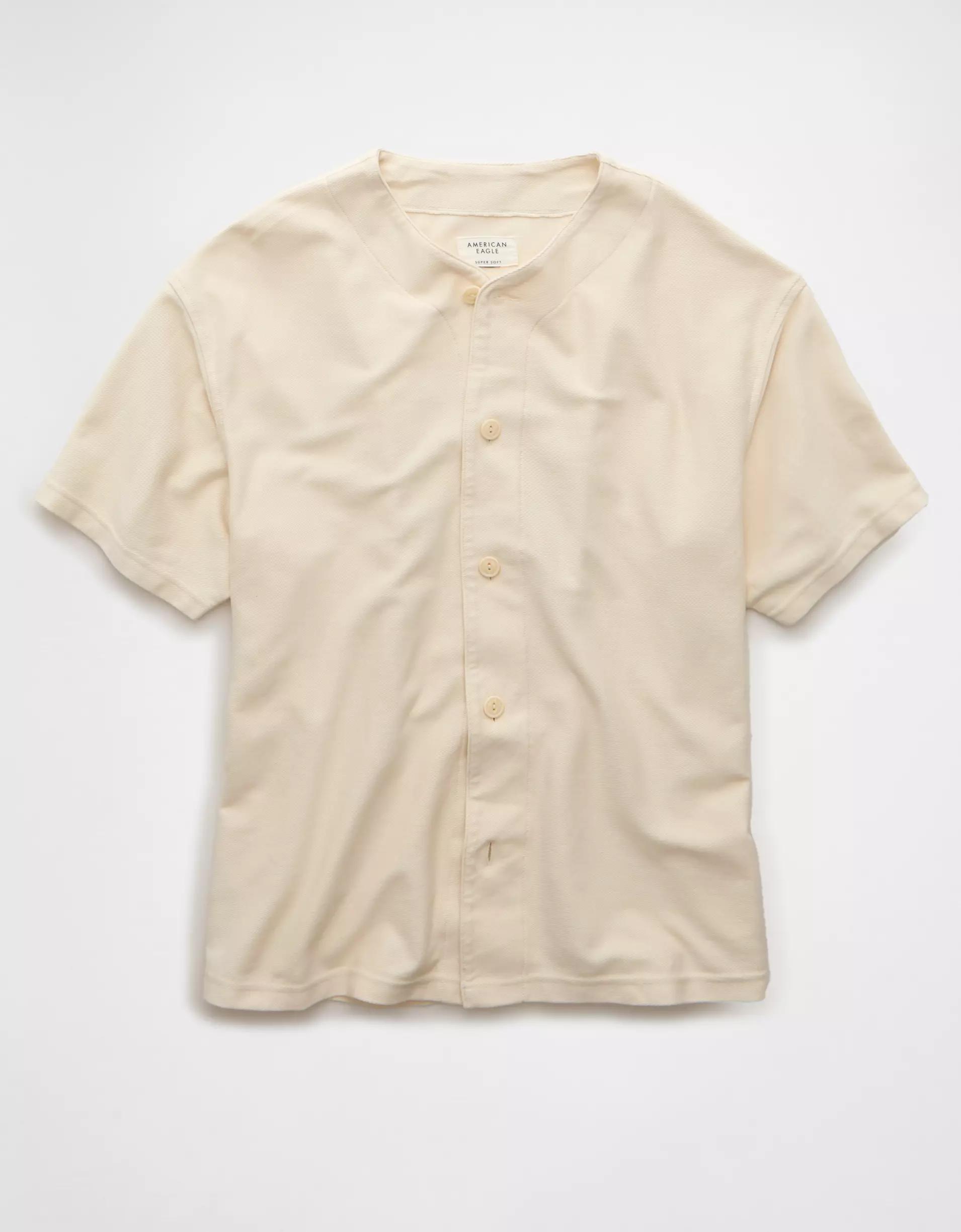 AE Button-Up Baseball T-Shirt Product Image