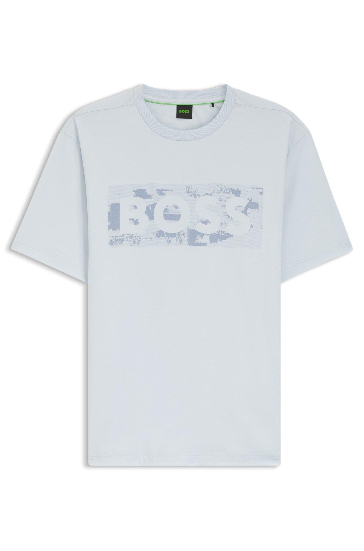 Logo-artwork T-shirt in stretch cotton Product Image