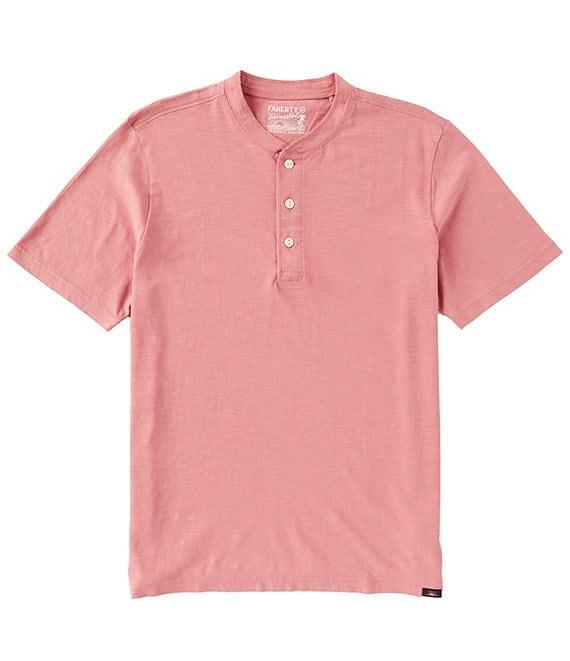 Faherty Sunwashed Short Sleeve Henley Shirt Product Image