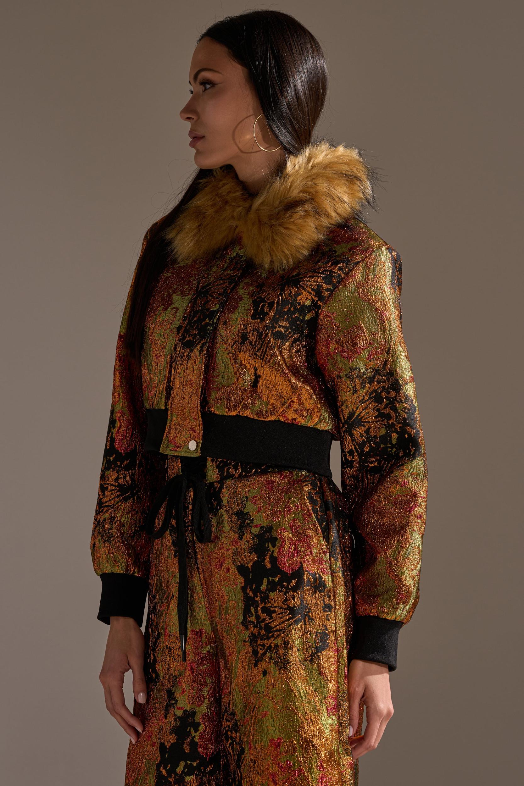 TWIN FLAME BROCADE BOMBER Product Image