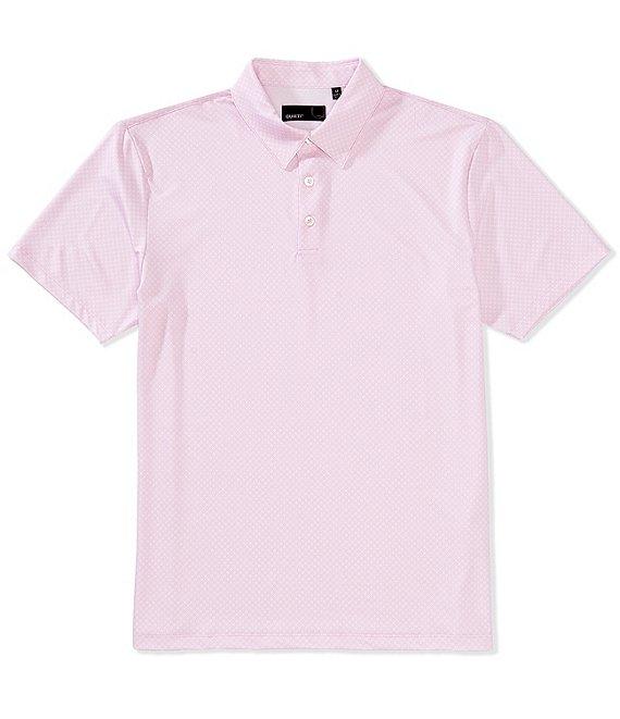 Quieti Mini Print Short Sleeve Polo Shirt Product Image