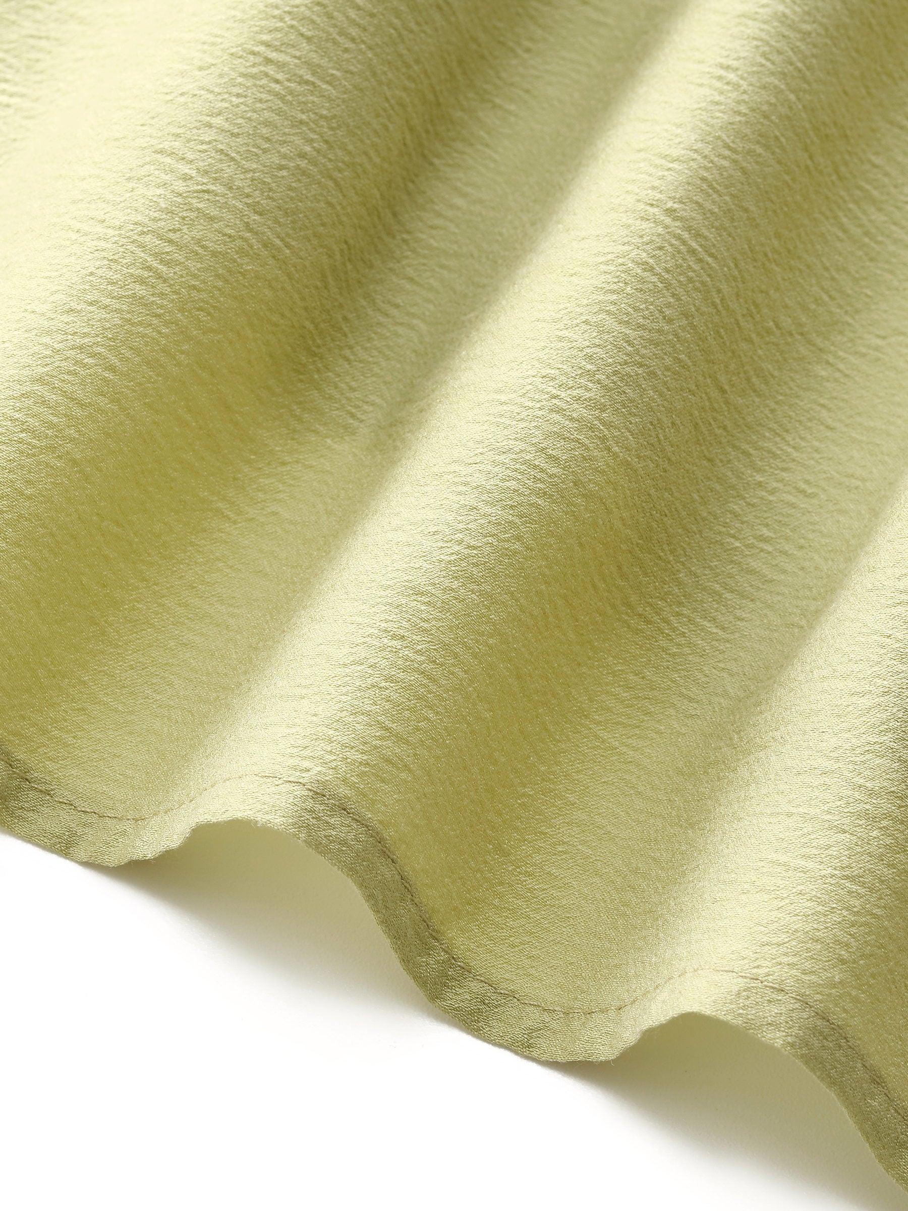 Acetate Blend V-Neck Women Ruffle Sleeve Blouse Product Image