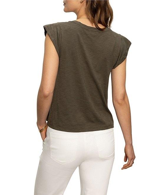 Sanctuary West Side Scoop Neck Short Flutter Sleeve Tee Product Image
